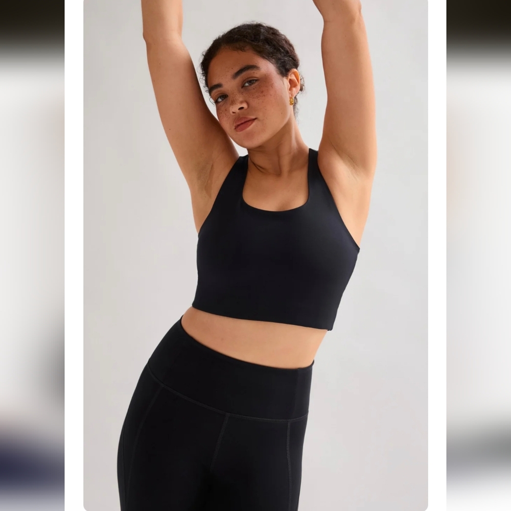 Girlfriend Collective Black Paloma Racerback Bra- XL - Picture 11 of 13